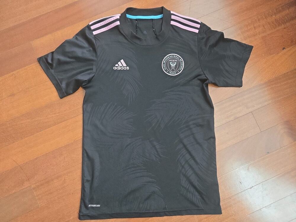 Adidas Inter Miami CF Away 2022 Soccer Black/Pink Jersey Small